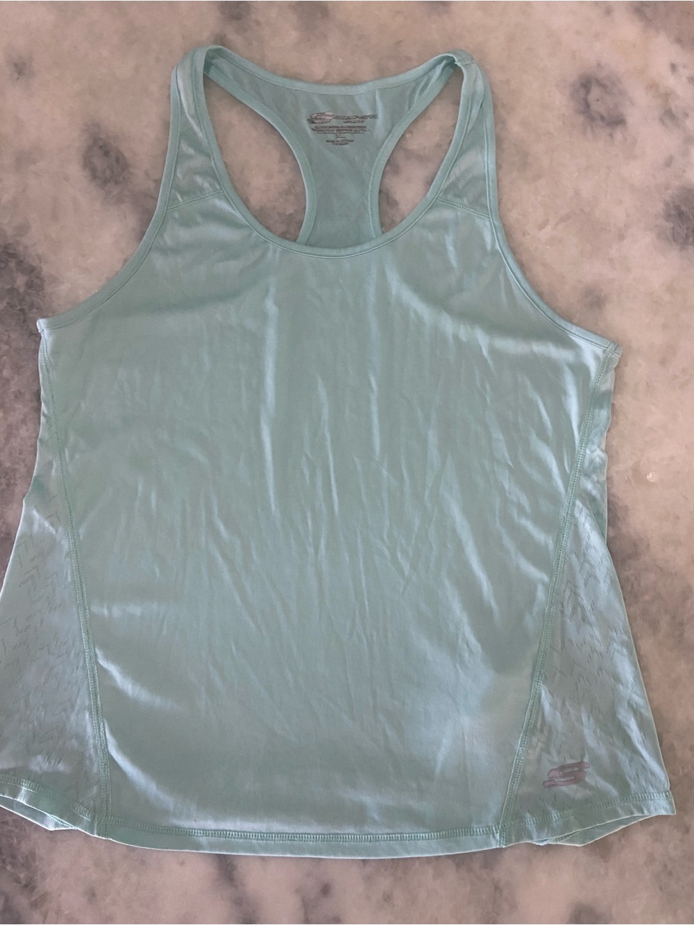 Skechers Mint bluish green Racerback Performance Tank Sz xl
